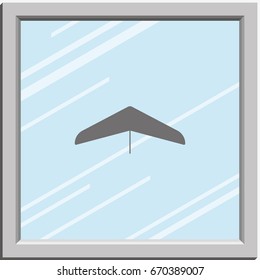 Hang glider icon.