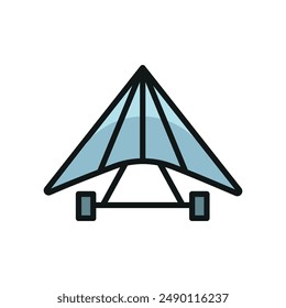 Hang glider icon vector design templates simple and modern concept