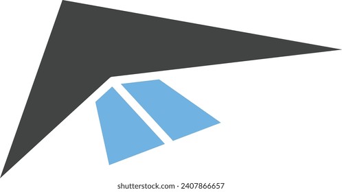 Hang Glider icon vector image. Suitable for mobile application web application and print media.