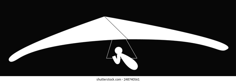 Hang Glider silhouette