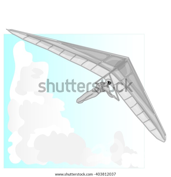 Hang Glider Vector Isolated Stock Vector Royalty Free 403812037 6861