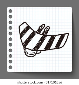 Hang gliding doodle