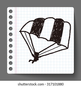 Hang gliding doodle