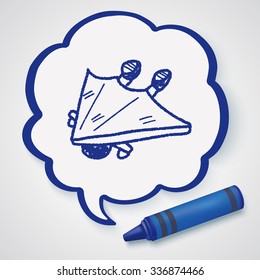 Hang gliding doodle
