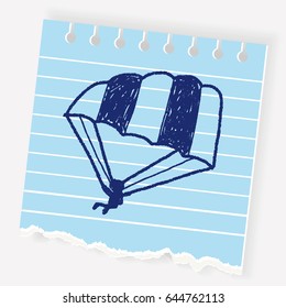 Hang gliding doodle