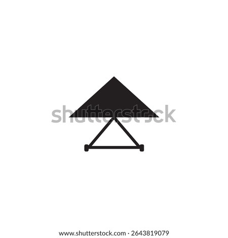 hang gliding icon illustration element design 
