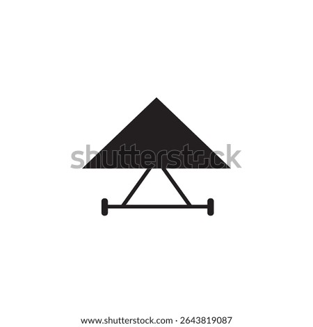 hang gliding icon illustration element design 