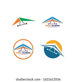 hang gliding icon vector illustration design template