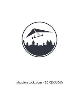 hang gliding icon vector illustration design template