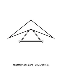  Drachenflieger-Symbol, Vektorgrafik-Design