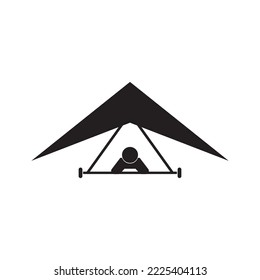  hang gliding icon vector illustration symbol design