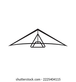  hang gliding icon vector illustration symbol design