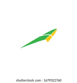 Hang gliding logo icon vector illustration design