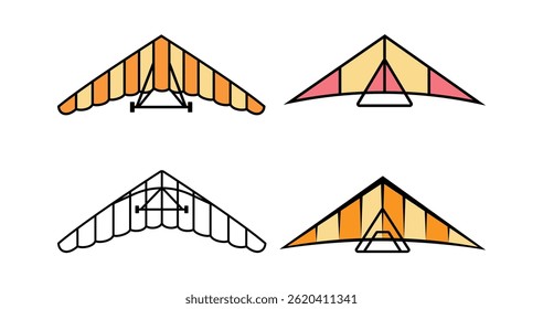 Hang Gliding Symbol Unique Vectors And Illustration Designs