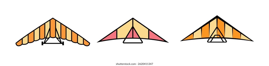 Hang Gliding Symbol Unique Vectors And Illustration Designs