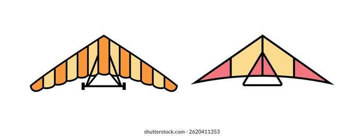Hang Gliding Symbol Unique Vectors And Illustration Designs
