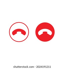 Hang Up Icon. Vector Design Illustration with white Background