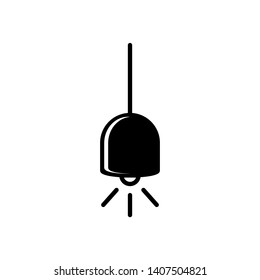 Hang Lamp Icon. Ceiling Decoration Illustration As A Simple Vector Sign & Trendy Symbol for Design and Interior Websites, Presentation or Application.