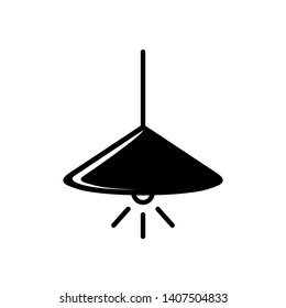 Hang Lamp Icon. Ceiling Decoration Illustration As A Simple Vector Sign & Trendy Symbol for Design and Interior Websites, Presentation or Application.