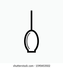 
Hang Lamp Icon. Ceiling Decoration Vector, Sign and Symbol for Design, Presentation, Website or Apps Elements.