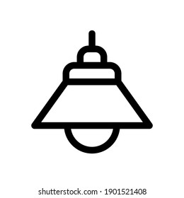 hang lamp icon or logo isolated sign symbol vector illustration - high quality black style vector icons
