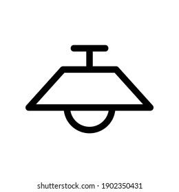 hang lamp icon or logo isolated sign symbol vector illustration - high quality black style vector icons
