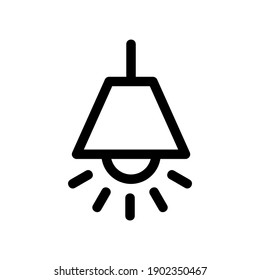 hang lamp icon or logo isolated sign symbol vector illustration - high quality black style vector icons
