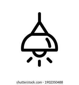 hang lamp icon or logo isolated sign symbol vector illustration - high quality black style vector icons
