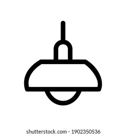 hang lamp icon or logo isolated sign symbol vector illustration - high quality black style vector icons
