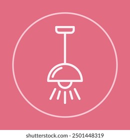 Hang lamp trendy icon crafty abstract vector illustration colorful artwork beautiful design.eps