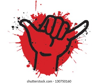 Hang Loose Hand Signal