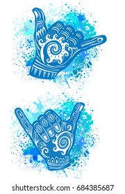 Hang Loose Hand Signal