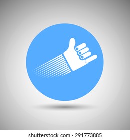 Hang loose icon. Relax, sport and Surfing theme.