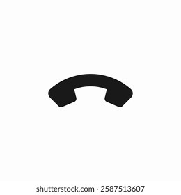 hang off reject call phone icon sign vector