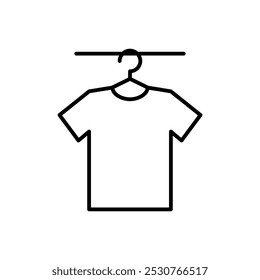 pendurar roupas ícone sinal vetor simples