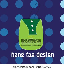 Hang tag Design or template 