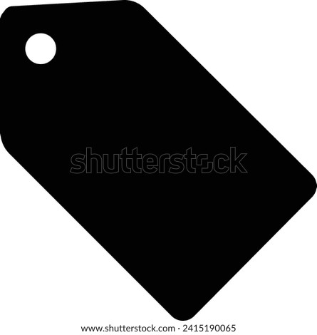 Hang tag icon. Black, bold, regular, thin, light icon from hotel and restaurant, Editable stroke vector, hangtag flat icon, isolated on transparent background, used for mobile, app, logo design or UI.