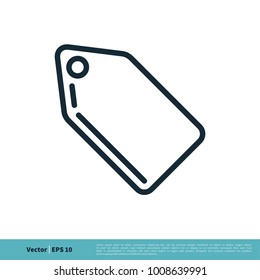 Hang Tag Icon Vector Logo Template Illustration Design. Vector EPS 10.
