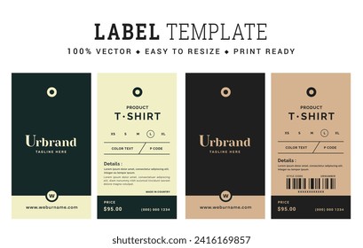 Hang tag label and price tag apparel care label design innovation garments accessories sustainability packaging design and vintage fashion product.