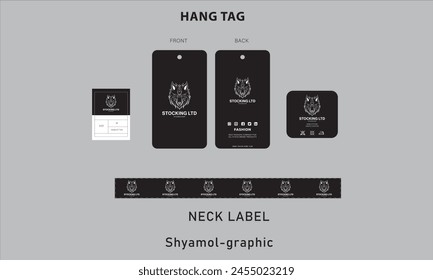 hang tag label price tag label set design