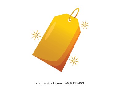 Hang Tag New Year Sticker Design