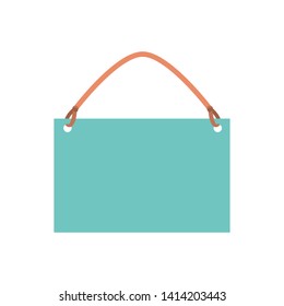 hang tag on white background icon