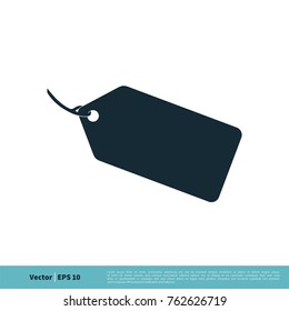 Hang Tag Sale Icon Vector Logo Template Illustration Design. Vector EPS 10.