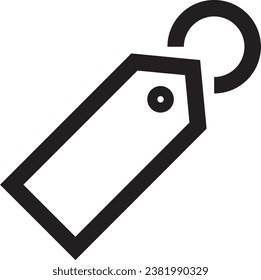 Ilustración del icono del vector de etiquetas de colgado
