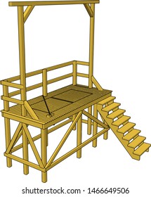 Hang up, illustration, vector on white background.