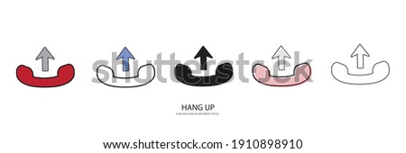 hang up vector type icon