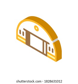 hangar building isometric icon vector. hangar building sign. isolated symbol illustration
