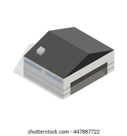 Hangar icon in isometric 3d style isolated vector illustration