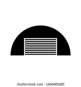Hangar icon, logo isolated on white background