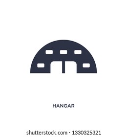 hangar icon. Simple element illustration from airport terminal concept. hangar editable symbol design on white background. Can be use for web and mobile.